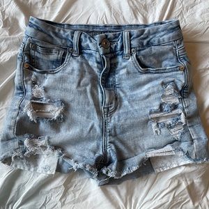 American Eagle blue jean shorts size 4